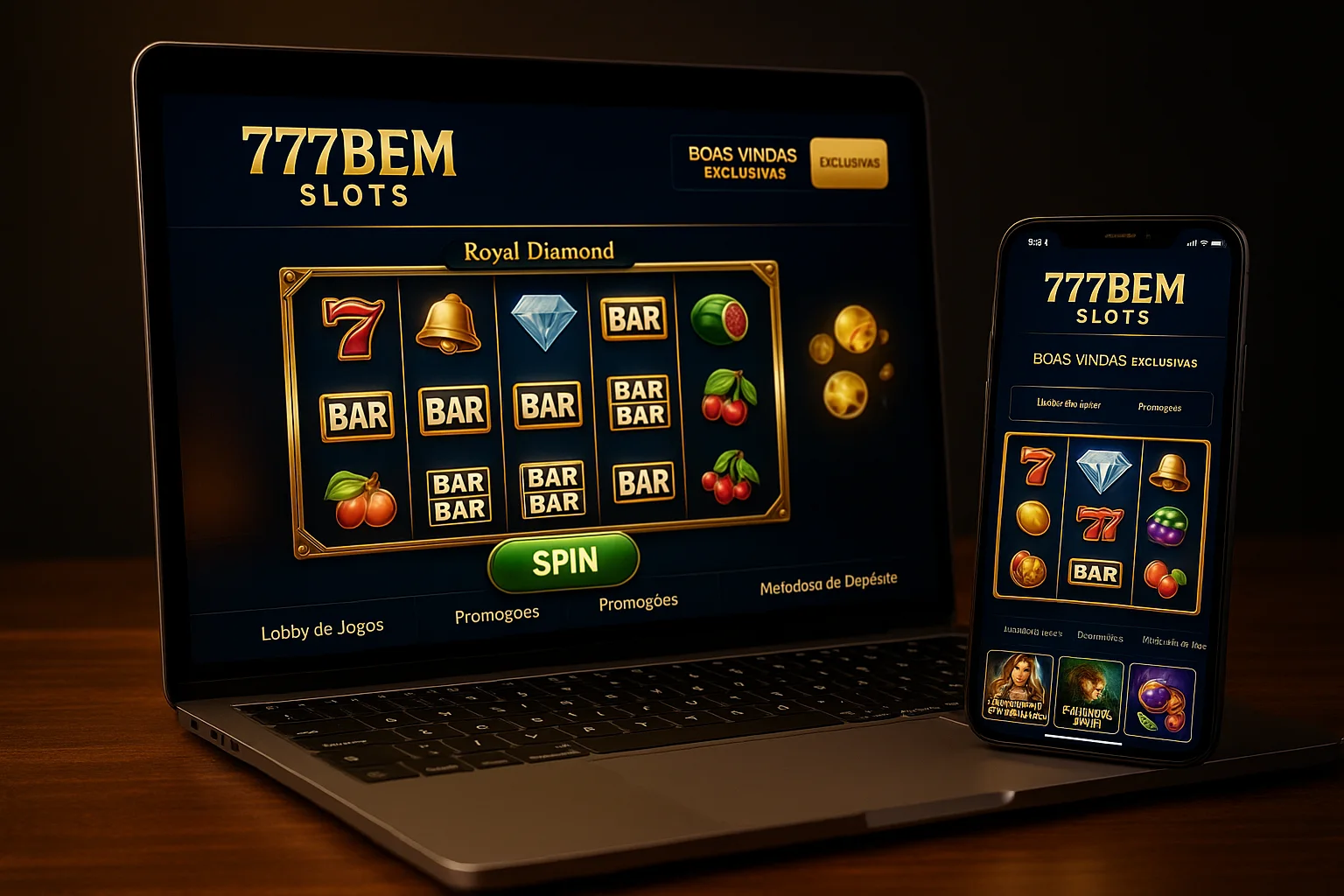 Explore o mundo das slot machines no 777BEM Casino